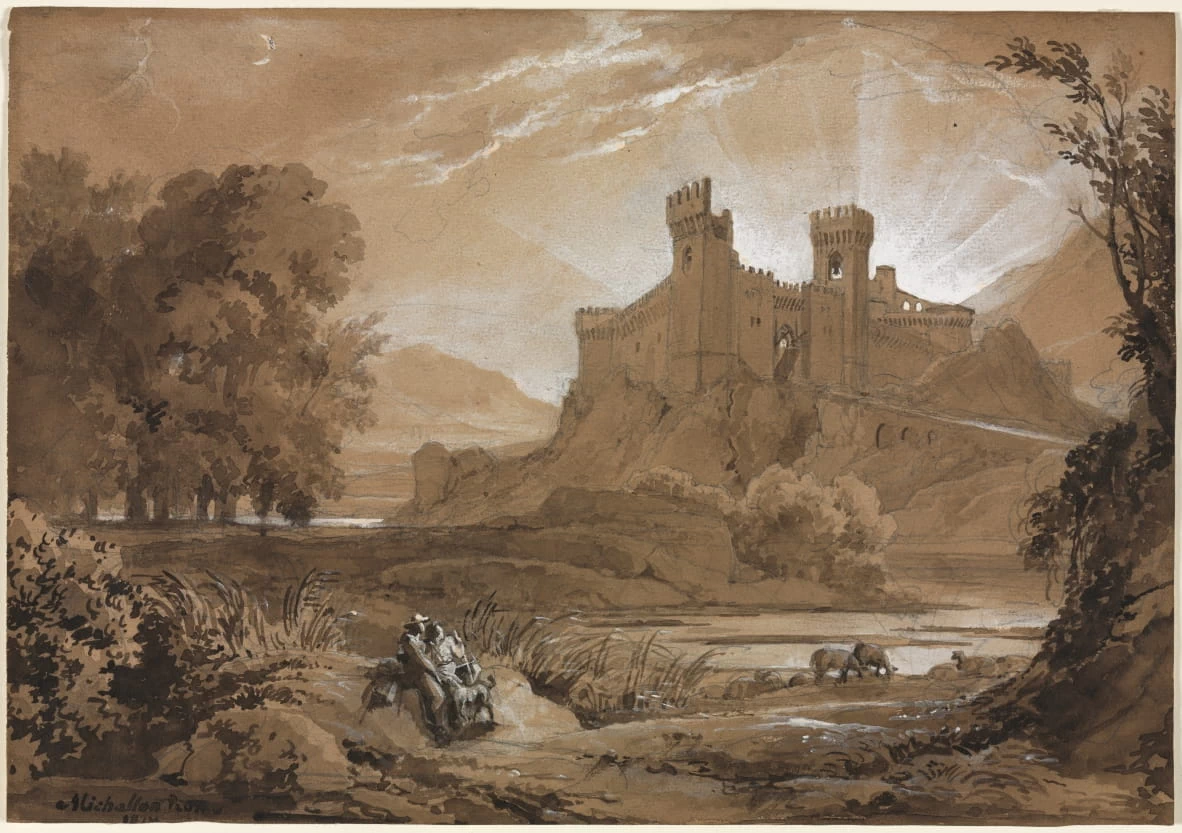 Paesaggio con castello e pastori - Gift of Members of The Print Club of Cleveland